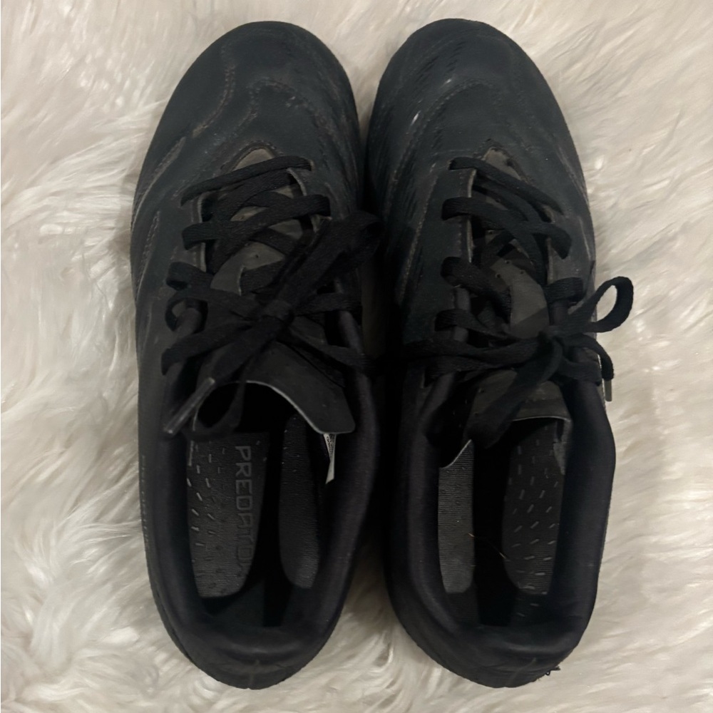 Adidas Predator Black and Gold Athletic Shoes